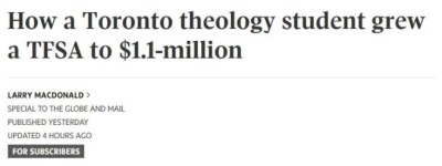 TFSA狂翻11倍：多伦多大学生闲暇时间暴赚$110万！秘诀竟是”懒”