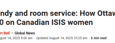加拿大政府为ISIS女成员17万加币豪华接机！网友炸锅