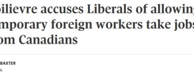 博励治炮轰自由党：引入太多外国人，抢走年轻人的饭碗！