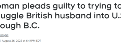 加拿大成偷渡跳板！夫妻分头过境，丈夫当场落网！