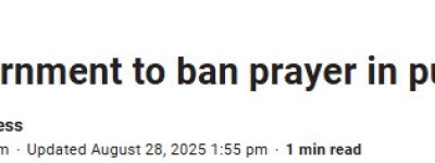 街头和公共场所祷告令人不安，加拿大这省将全面禁止