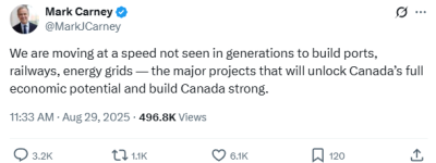 卡尼宣布新政! 加拿大要做G7最强基建! 这些国家级项目马上启动!