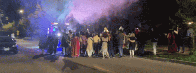 Thornhill印度人开拖拉机庆祝婚礼, 音乐洗脑, 后院狂放烟花!