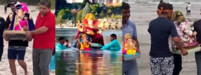 炸锅! 多伦多人超爱的沙滩遭殃了! 印度人把大量神像丢进湖里!