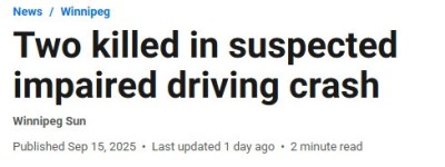 加拿大印度司机肇事逃逸，导致一对年轻情侣被撞飞，当场殒命