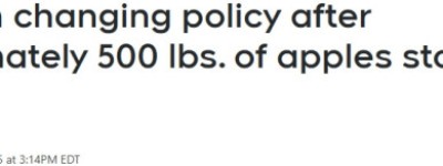 500磅苹果被偷光！安省果园怒了：禁婴儿车、背包！