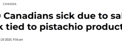超100例! 加拿大爆发”开心果”疫情, 出现这些症状立即就医!