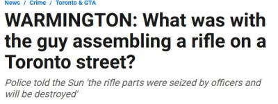 惊魂一幕！多伦多街头男子拼装长枪，家长孩子路过当场吓坏！