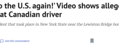 “永远别再来美国”! 安省游客在高速上遭边境官怒吼驱逐! 视频曝光