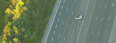 401高速公路东行车道接连发生两起车祸，部分路段封闭