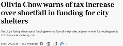 邹至蕙放话涨地税！省府砍钱，多伦多或再现大批流浪汉睡街头