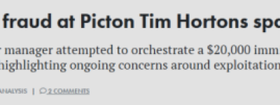 这家Tim Hortons引爆全网: 经理被解雇! 老板报警驱赶记者!