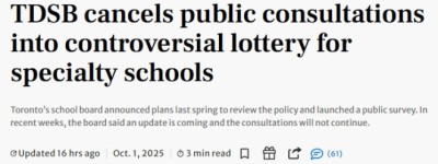 多伦多家长炸锅！教育局突然取消”特长班”抽签录取咨询