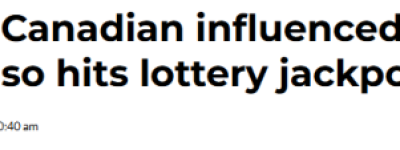 大多伦多27岁妹子仅买10张彩票就中百万大奖! 买房+环游世界