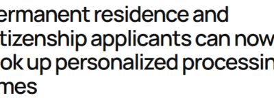 注意! 加拿大移民部更新一个小工具: 查看申请等待时间更方便!