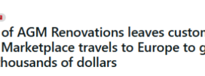 GTA知名装修公司突然关门+老板跑路! 多户翻修烂尾, 血本无归