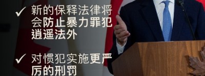加拿大总理卡尼宣布新措施打击犯罪 保护加拿大人 建设更安全社区
