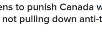 特朗普震怒！宣布对加拿大再加征10%关税！