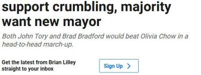 最新民调：邹至蕙支持率崩盘！多伦多人要求换新市长