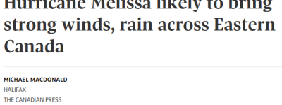 “史诗级”飓风逼近安省: 60mm暴雨+狂风来袭! 多伦多万圣节恐泡汤