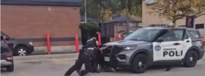 多伦多警方拘捕行动失控：女子遭警车连碾两次，画面曝光引发震惊