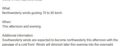 环境部特别天气声明：多伦多今天有强风，或造成局部停电！