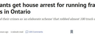安省卡车驾校造假骗钱，涉50人，两名辛格只判居家监禁