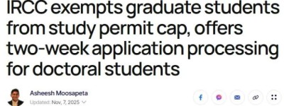 加拿大开通留学签证”黄金通道”！这两类不限名额 最快两周获批