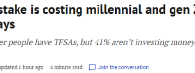 TD银行: 加拿大年轻人因TFSA操作失误, 悄悄亏掉大笔财富