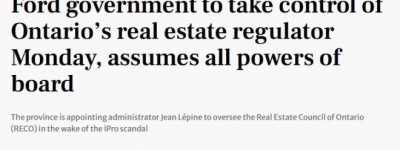 丑闻发酵，安省政府介入接管RECO，房地产监管全面重整