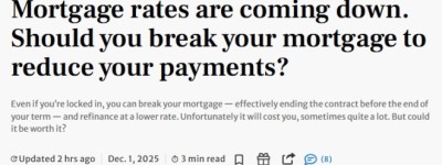 房贷利率大跌！加拿大房主掀起”提前解约潮”！