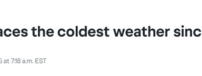 冻哭了！今冬最冷一天，多伦多体感直逼-20°C，持续降雪