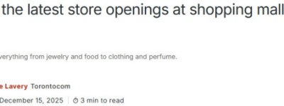 多伦多逛街不会无聊，Eaton、Yorkdale一大波新店上线