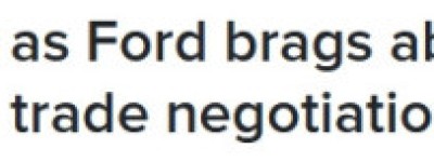 安省省长福特自夸”史上最棒广告”，总理卡尼当场翻白眼