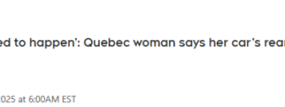 这款汽车预热5分钟, 后窗突然爆裂! 加拿大女子被迫自费修理!