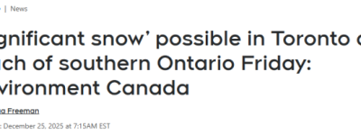 20cm大雪冰粒+10小时冻雨袭击安省! 环境部警告多伦多!