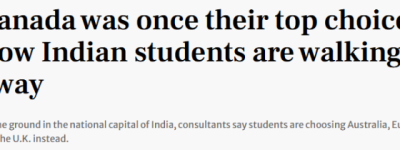 不爱加拿大了! 印度留学生”大规模消失”, 已有新目标!