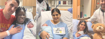 多伦多地区医院喜迎2026年的新年“零点宝宝”，三人都来自宾顿