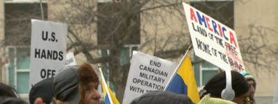 多伦多爆发示威集会：谴责美国在委内瑞拉展开的军事行动