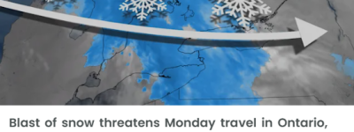 环境部预警: 多伦多明早冻雨连下数小时+2mm冰层! 小心打滑!