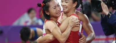 43秒39！重夺亚运金牌！中国女子4×100米接力夺冠