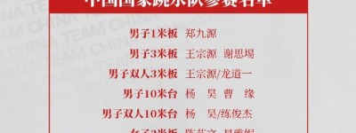 中国跳水队公布世锦赛名单：谢思埸回归、全红婵陈芋汐携手出战