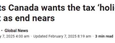 GST/HST免税期进入最后一周！加拿大餐馆要求”永久化”