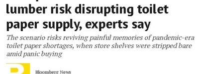 关税打乱供应链！超市卫生纸恐面临要么涨价要么断货！