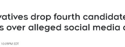 网上支持”遣返印度人”！保守党两天撤下第四名候选人！