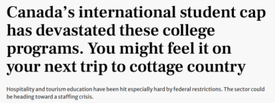 加拿大留学生扎堆专业遭痛击!工签被砍、移民无望!多校无奈停招!
