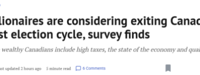 加速”逃离”!加拿大富人集体狂涌出国: 受不了经济停滞+高税重压!