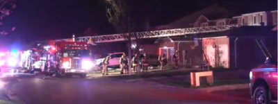 宾顿房屋起火，多名消防员坠楼后获救一人伤势严重