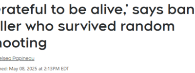 安省2孩妈妈银行上班遭随机枪击: 8次手术、截肢保命