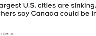 警报拉响！北美28大城市下沉，多伦多温哥华也在列，保险要涨！